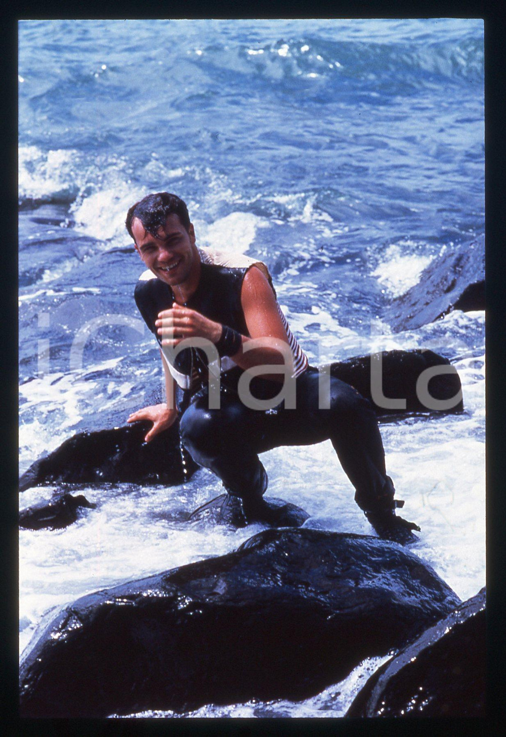 35mm vintage slide* 1985ca Axel BAUER ritratto del cantante (4)