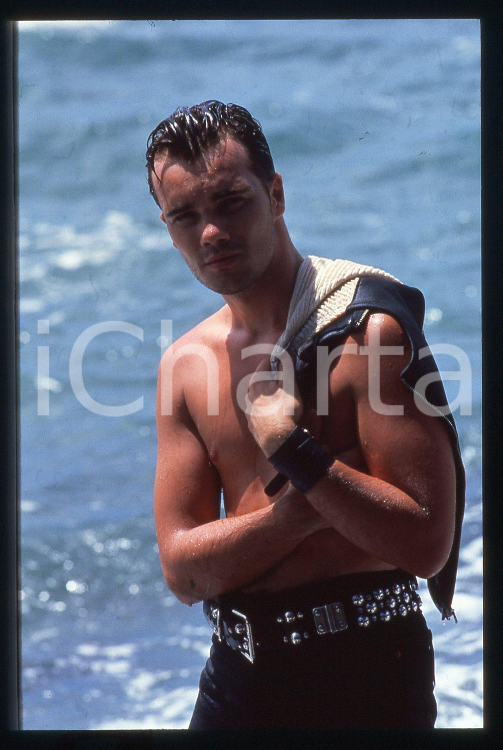 35mm vintage slide* 1985ca Axel BAUER ritratto del cantante (5)