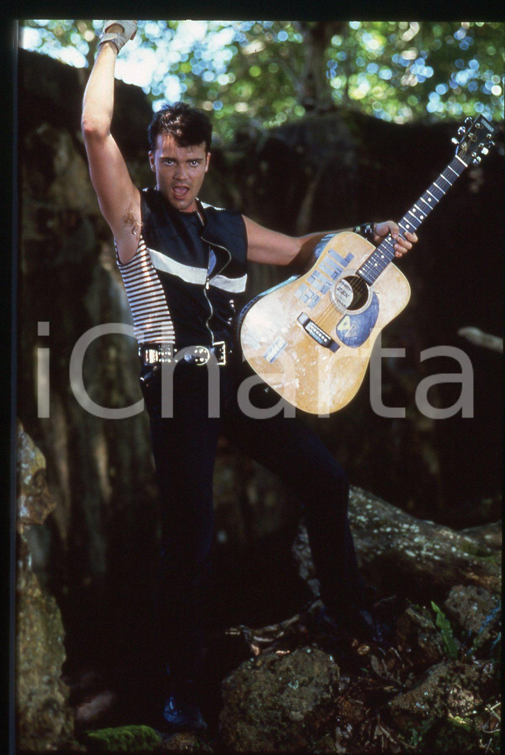 35mm vintage slide* 1985ca Axel BAUER ritratto del cantante (13)