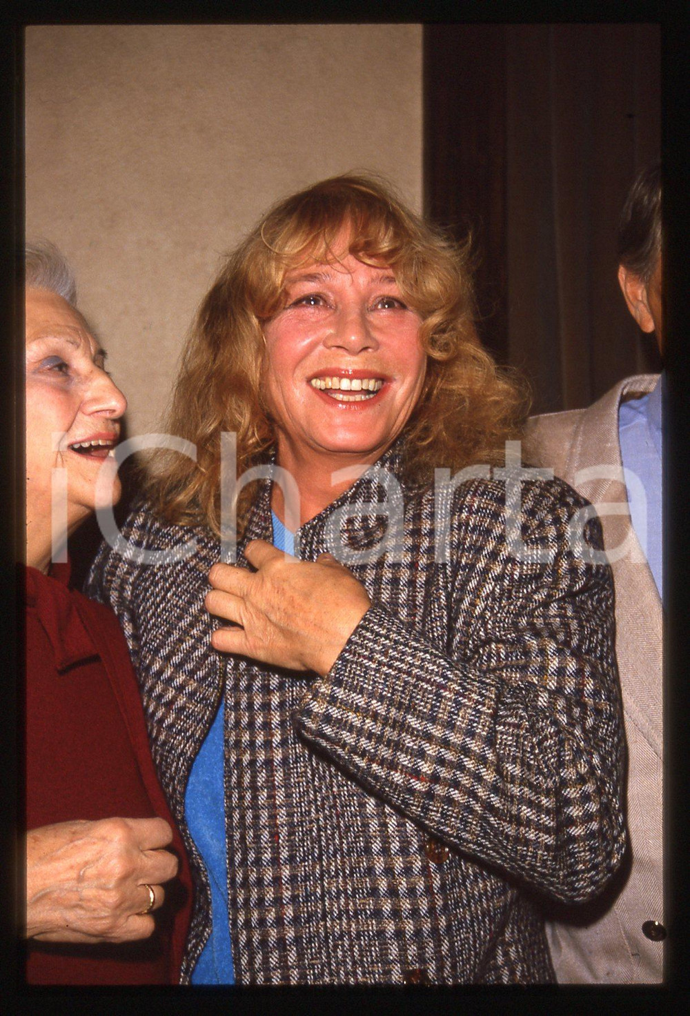 35mm vintage slide* 1990ca Ingrid THULIN ritratto dell'attrice