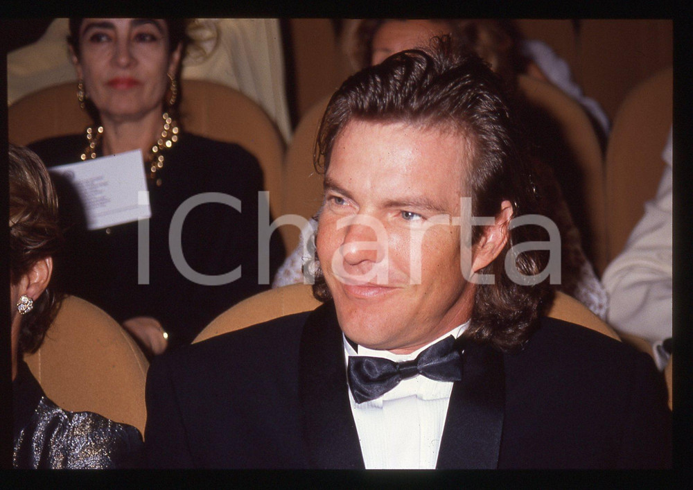 35mm vintage slide* 1990 VENEZIA Festival del Cinema - Dennis QUAID ritratto