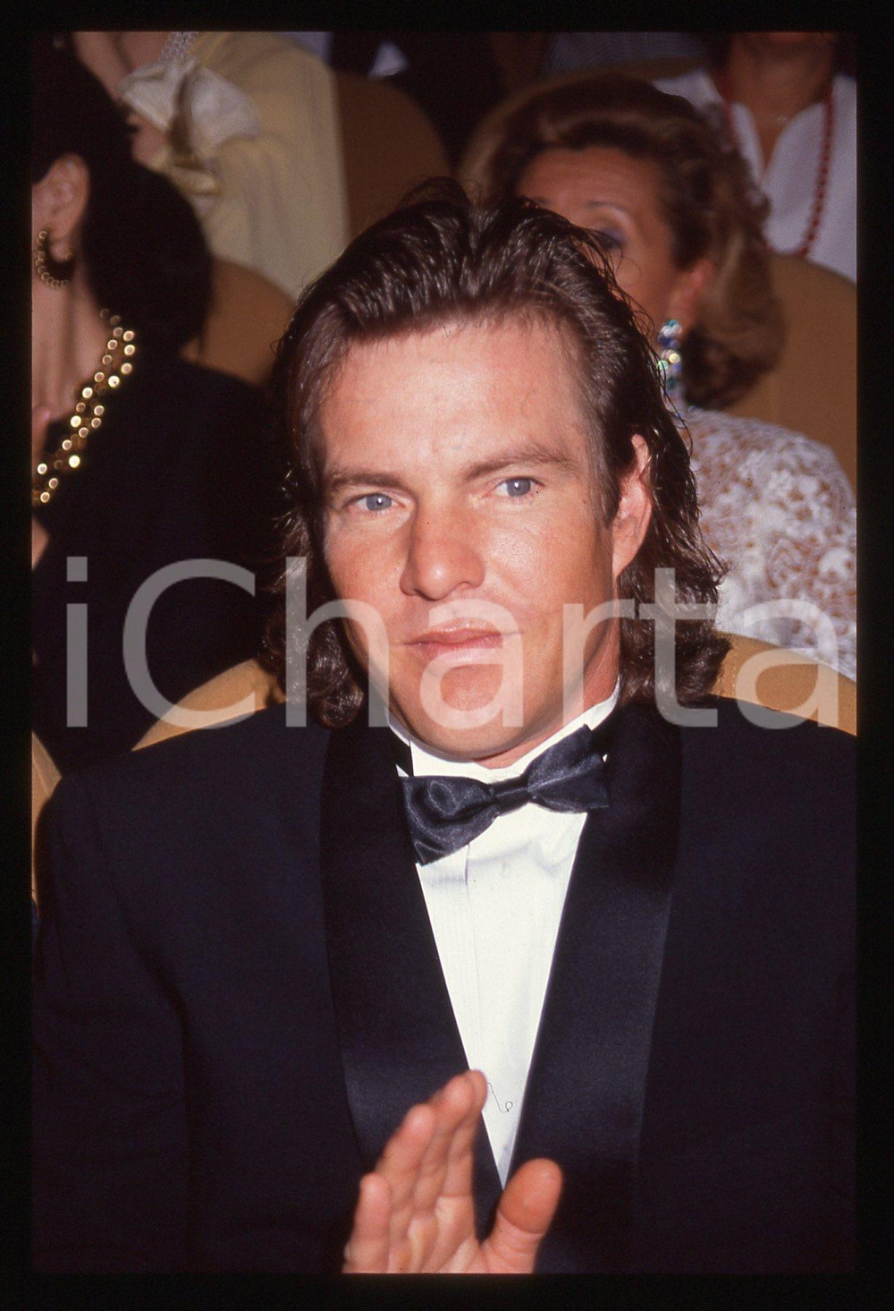35mm vintage slide* 1990 VENEZIA Festival del Cinema - Dennis QUAID ritratto *