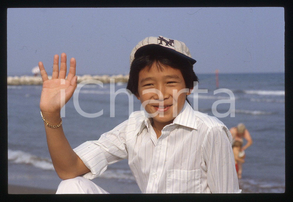 35mm vintage slide* 1985ca CINEMA - Jonathan KE QUAN ritratto dell'attore