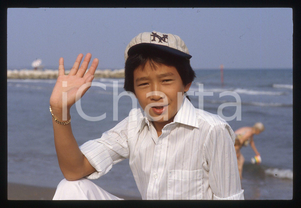 35mm vintage slide* 1985ca CINEMA - Jonathan KE QUAN ritratto dell'attore (5)