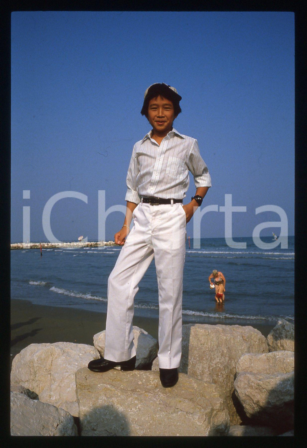 35mm vintage slide* 1985ca CINEMA - Jonathan KE QUAN ritratto dell'attore (7)