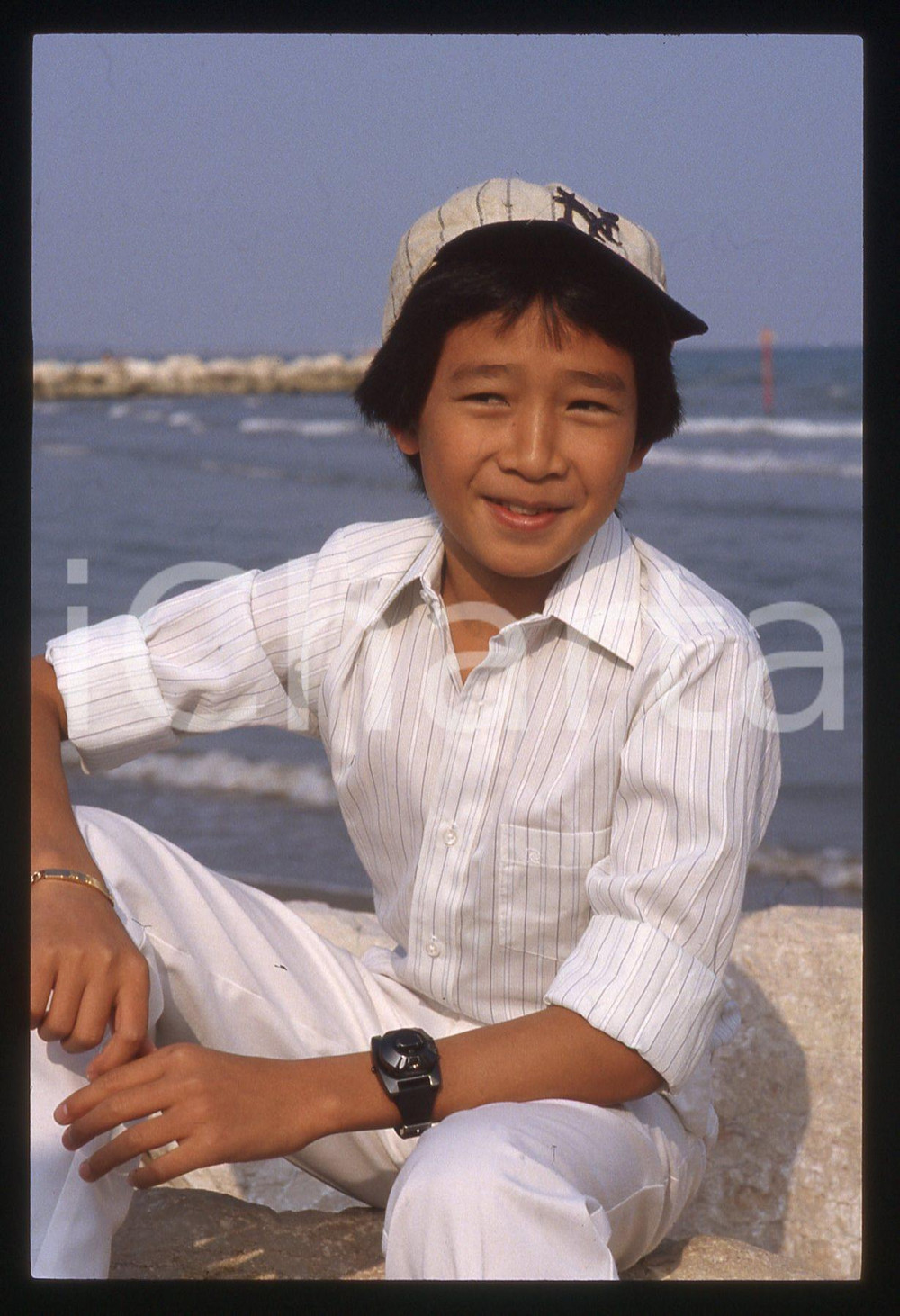 35mm vintage slide* 1985ca CINEMA - Jonathan KE QUAN ritratto dell'attore (13)
