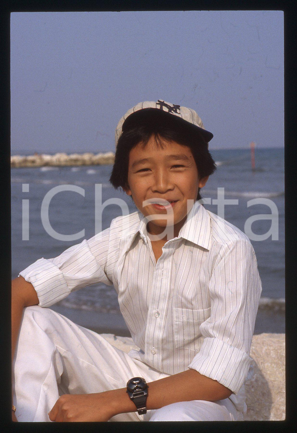 35mm vintage slide* 1985ca CINEMA - Jonathan KE QUAN ritratto dell'attore (14)