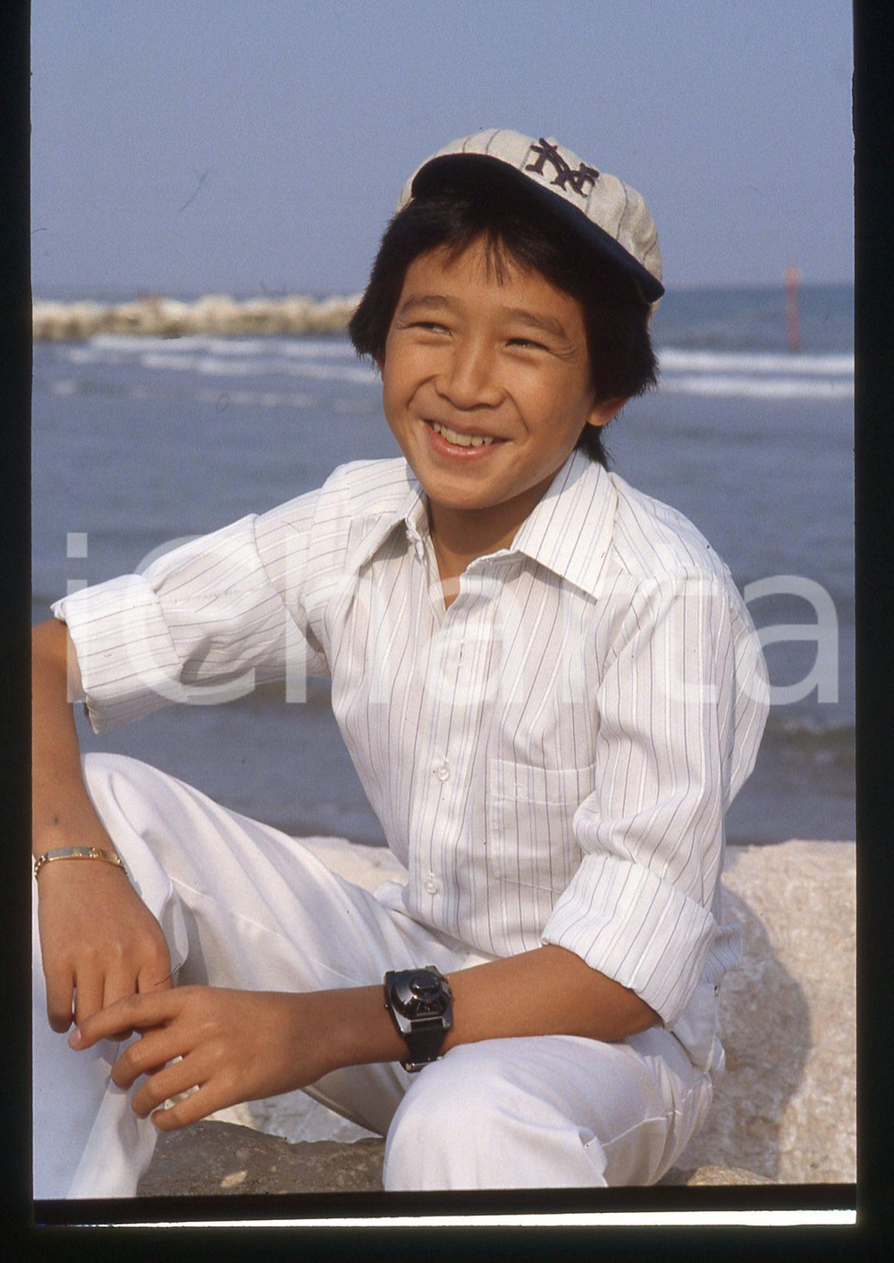 35mm vintage slide* 1985ca CINEMA - Jonathan KE QUAN ritratto dell'attore (16)