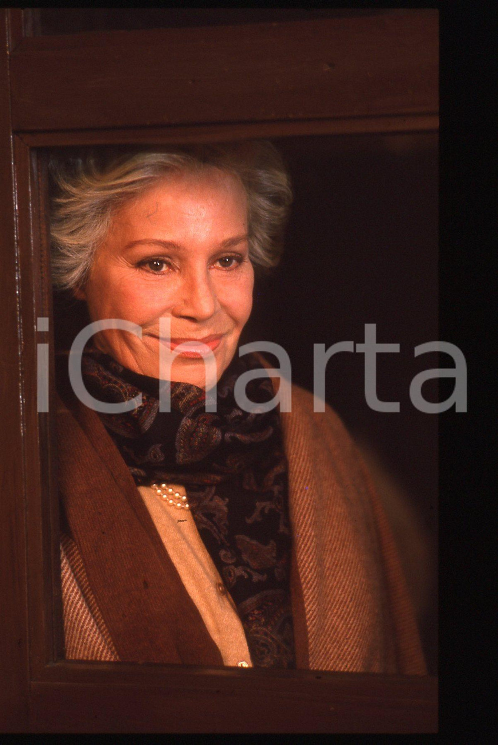 35mm vintage slide* 1985ca CINEMA - Ingrid THULIN ritratto dell'attrice