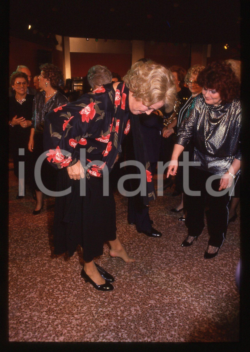 35mm vintage slide* 1985ca ROMA Ingrid THULIN ritratto curioso dell'attrice