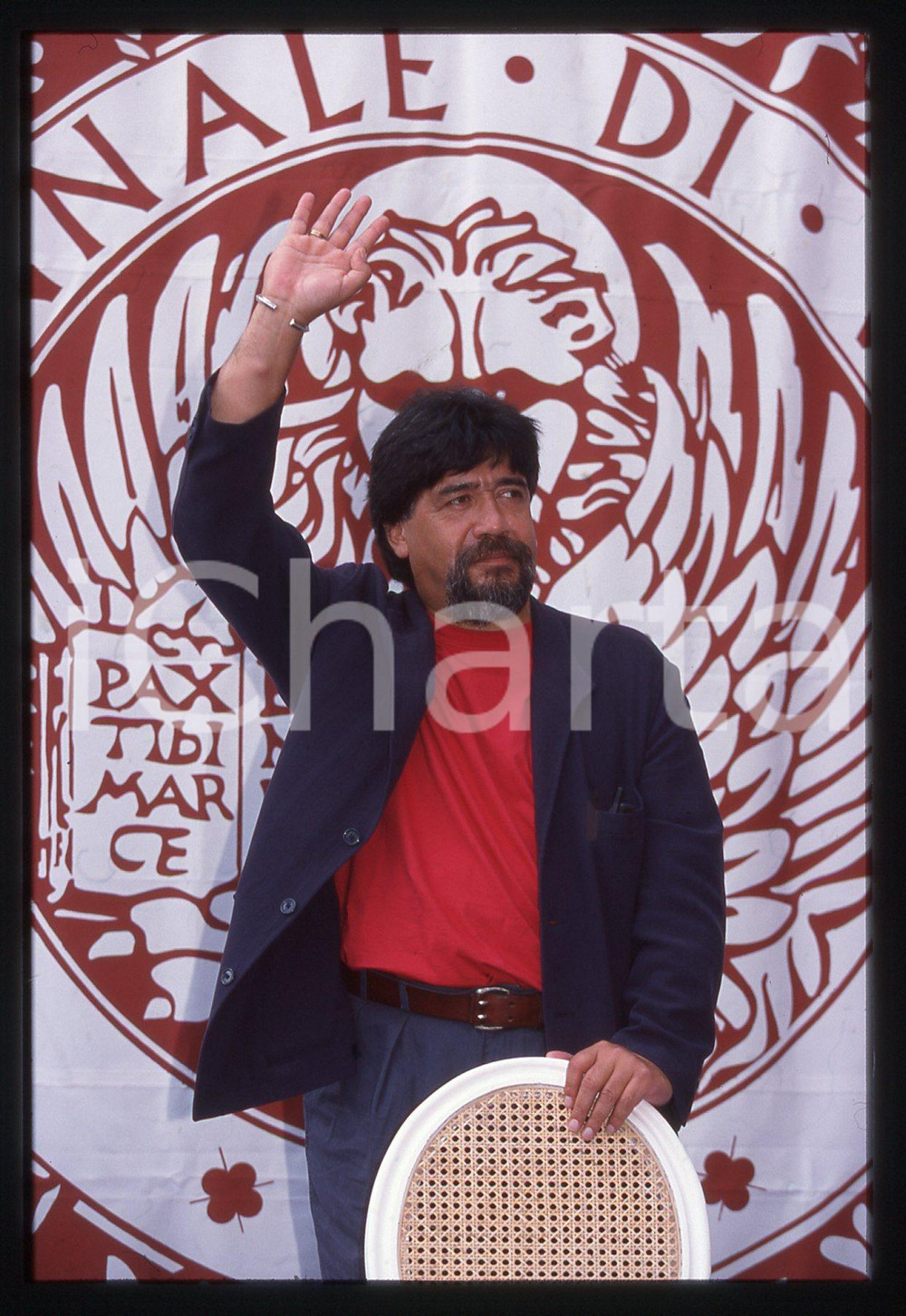 35mm vintage slide* 1998 VENEZIA Festival del Cinema Luis SEPULVEDA ritratto (2)