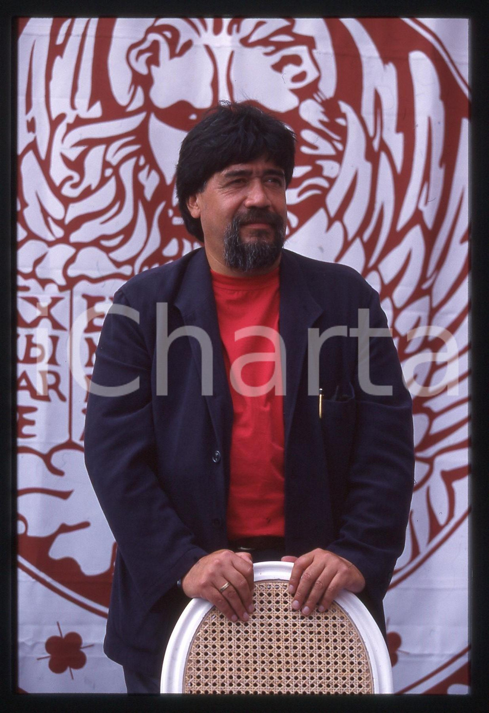 35mm vintage slide* 1998 VENEZIA Festival del Cinema Luis SEPULVEDA ritratto (5)