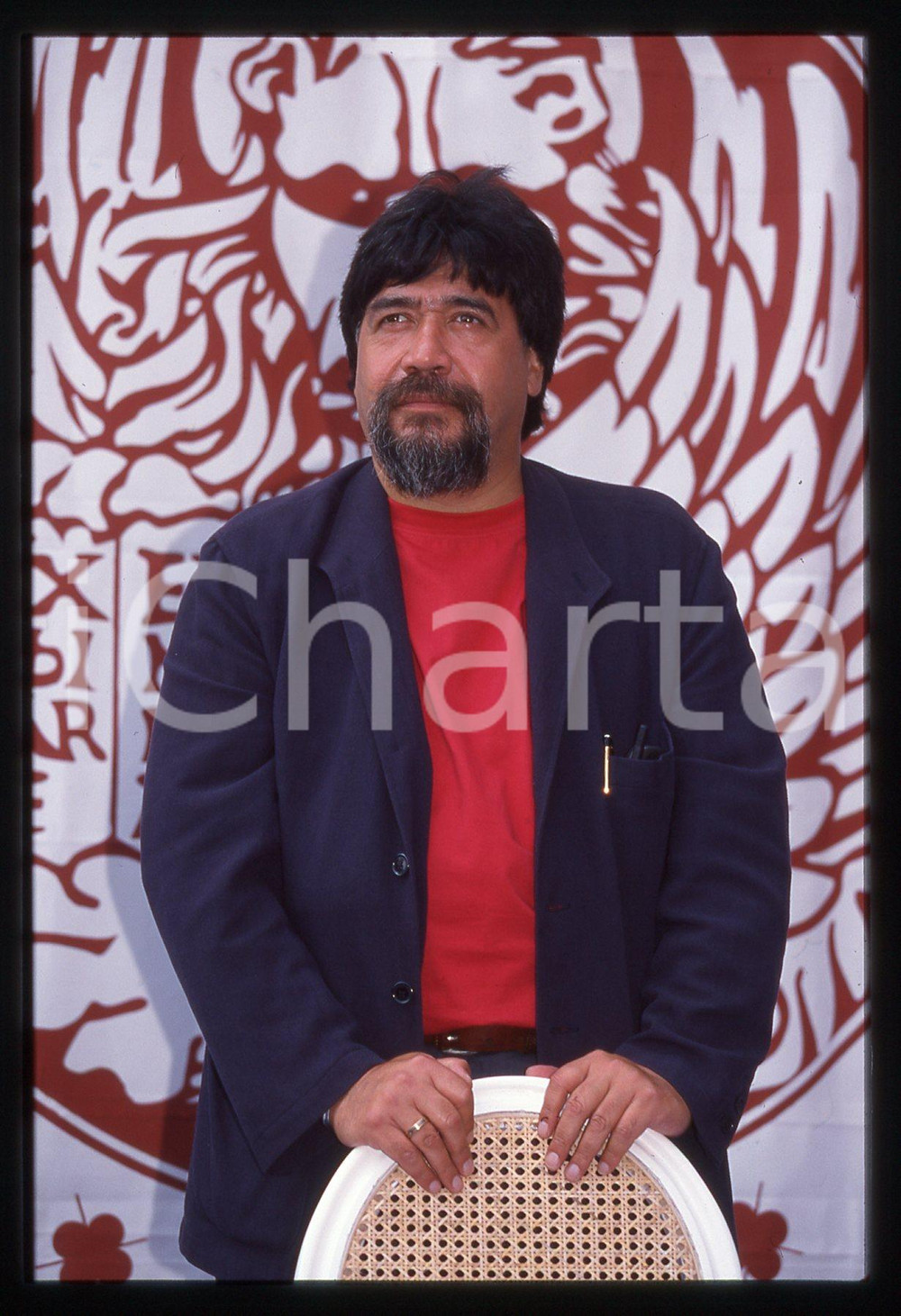 35mm vintage slide* 1998 VENEZIA Festival del Cinema Luis SEPULVEDA ritratto (6)