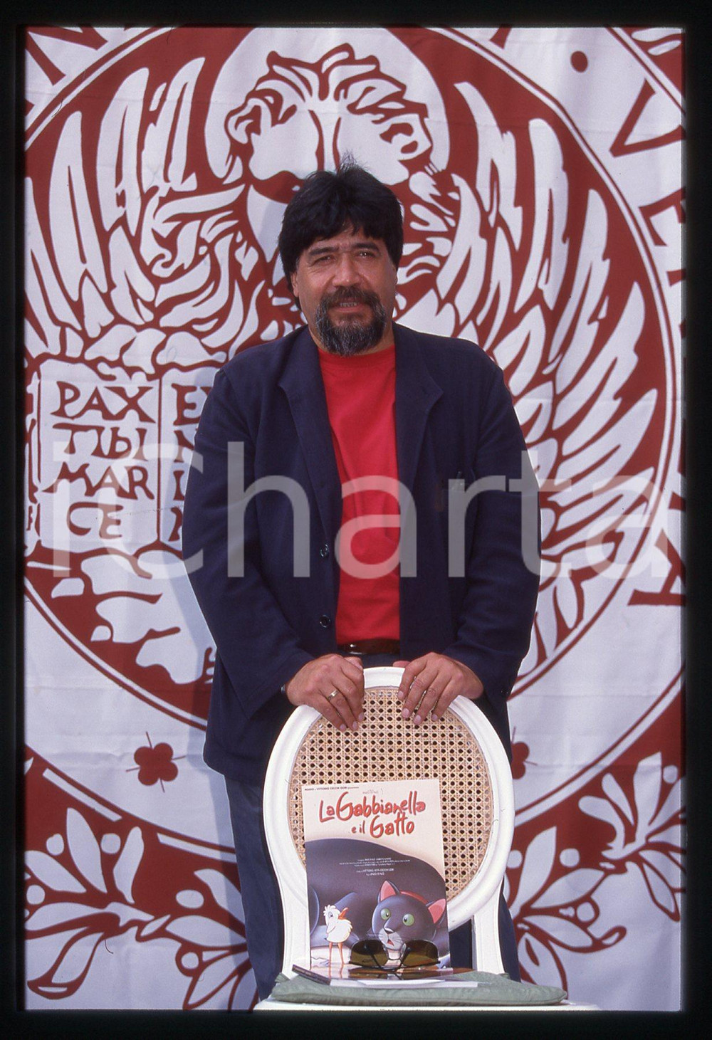 35mm vintage slide* 1998 VENEZIA Festival Cinema Luis SEPULVEDA ritratto (10)