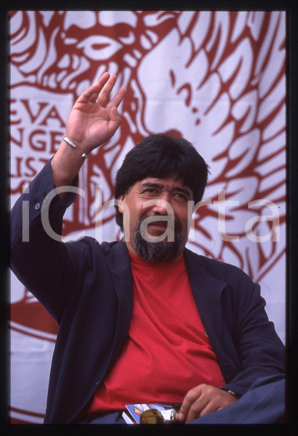 35mm vintage slide* 1998 VENEZIA Festival Cinema Luis SEPULVEDA ritratto (14)