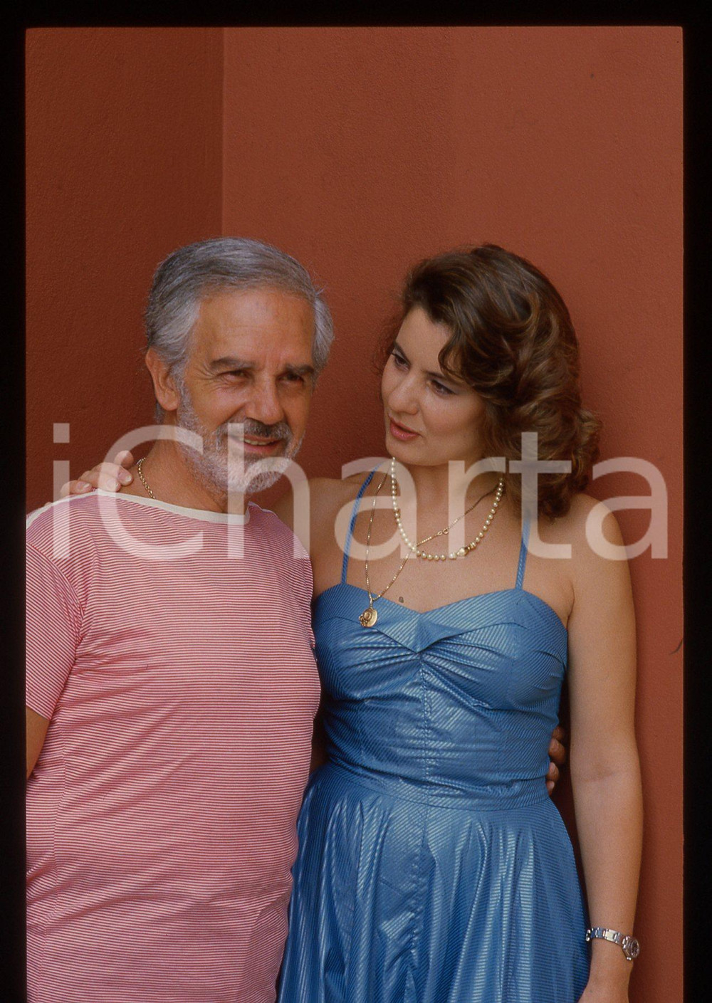 35mm vintage slide* 1990ca CINEMA - Riccardo CUCCIOLLA con Alida SESSA (6)