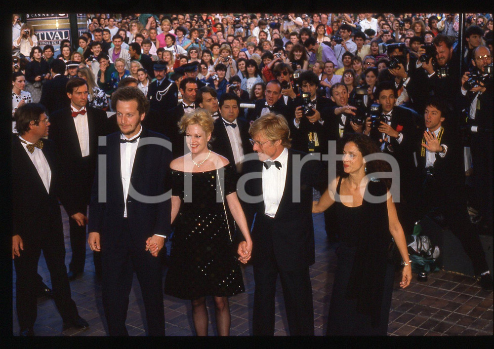Fotografia d epoca originale 35mm vintage slide1988 CANNES Festival Cinema Melanie GRIFFITH e Robert REDFORD 1