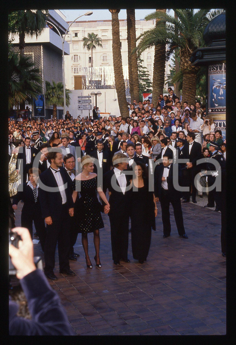 Fotografia d epoca originale 35mm vintage slide1988 CANNES Festival Cinema Robert REDFORD e Melanie GRIFFITH 1