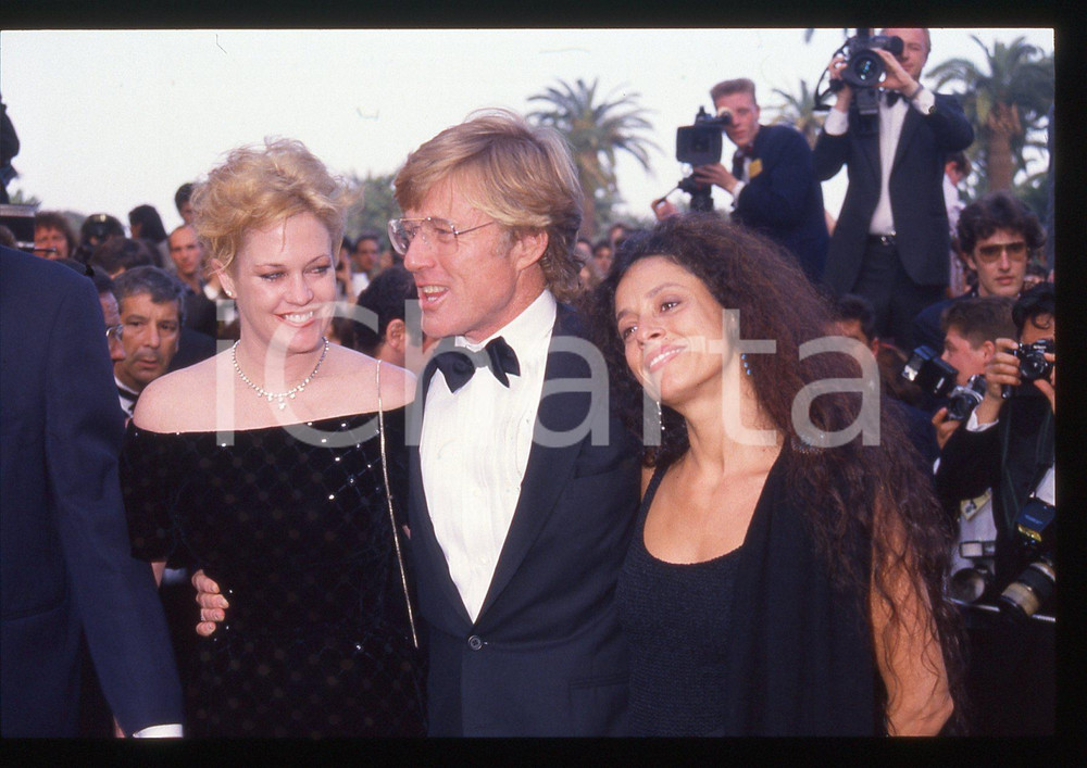 Fotografia d epoca originale 35mm vintage slide1988 Festival di CANNES Robert REDFORD e Melanie GRIFFITH 1