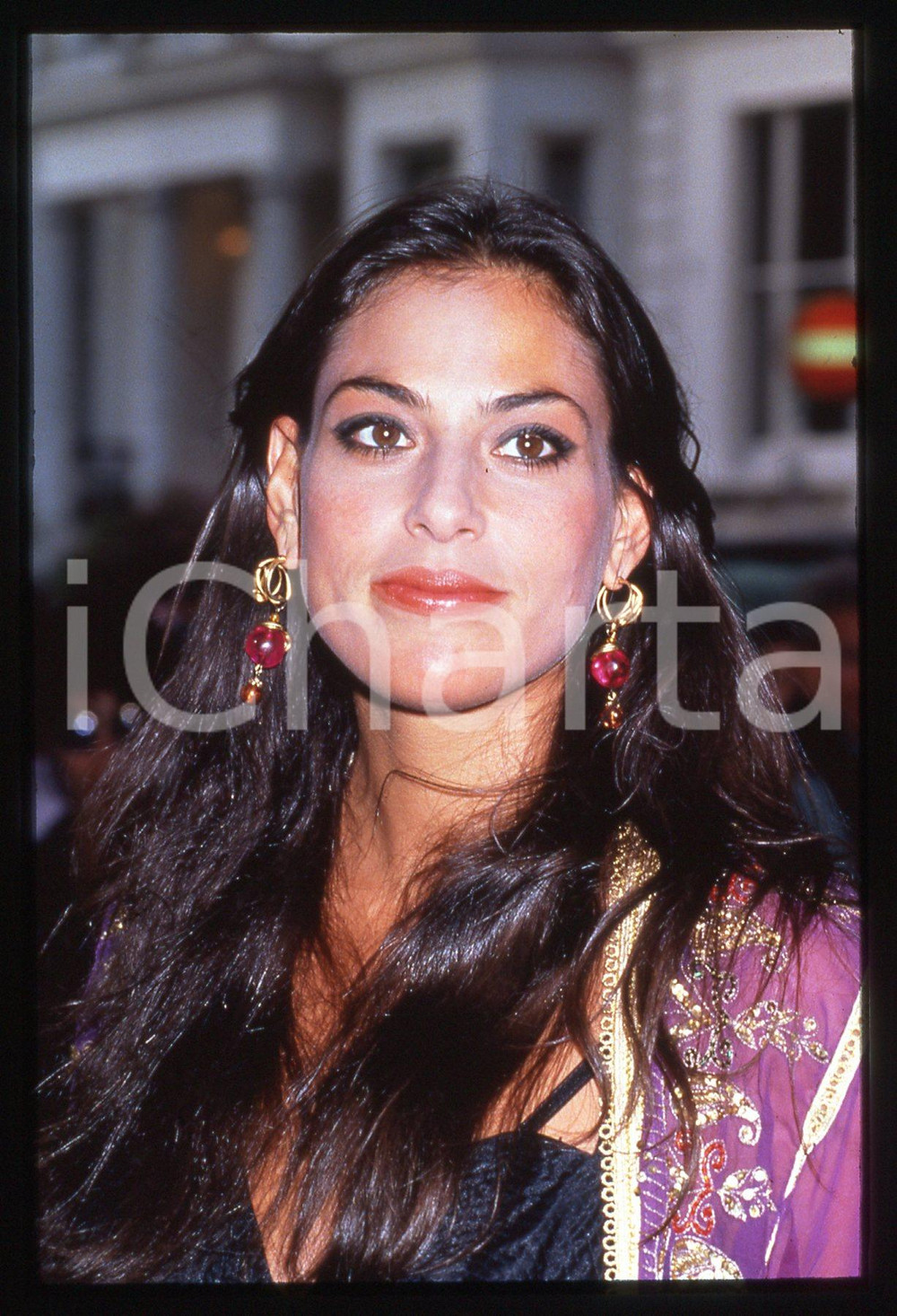35mm vintage slide* 1990ca Julie Anne RHODES ritratto dell'attrice