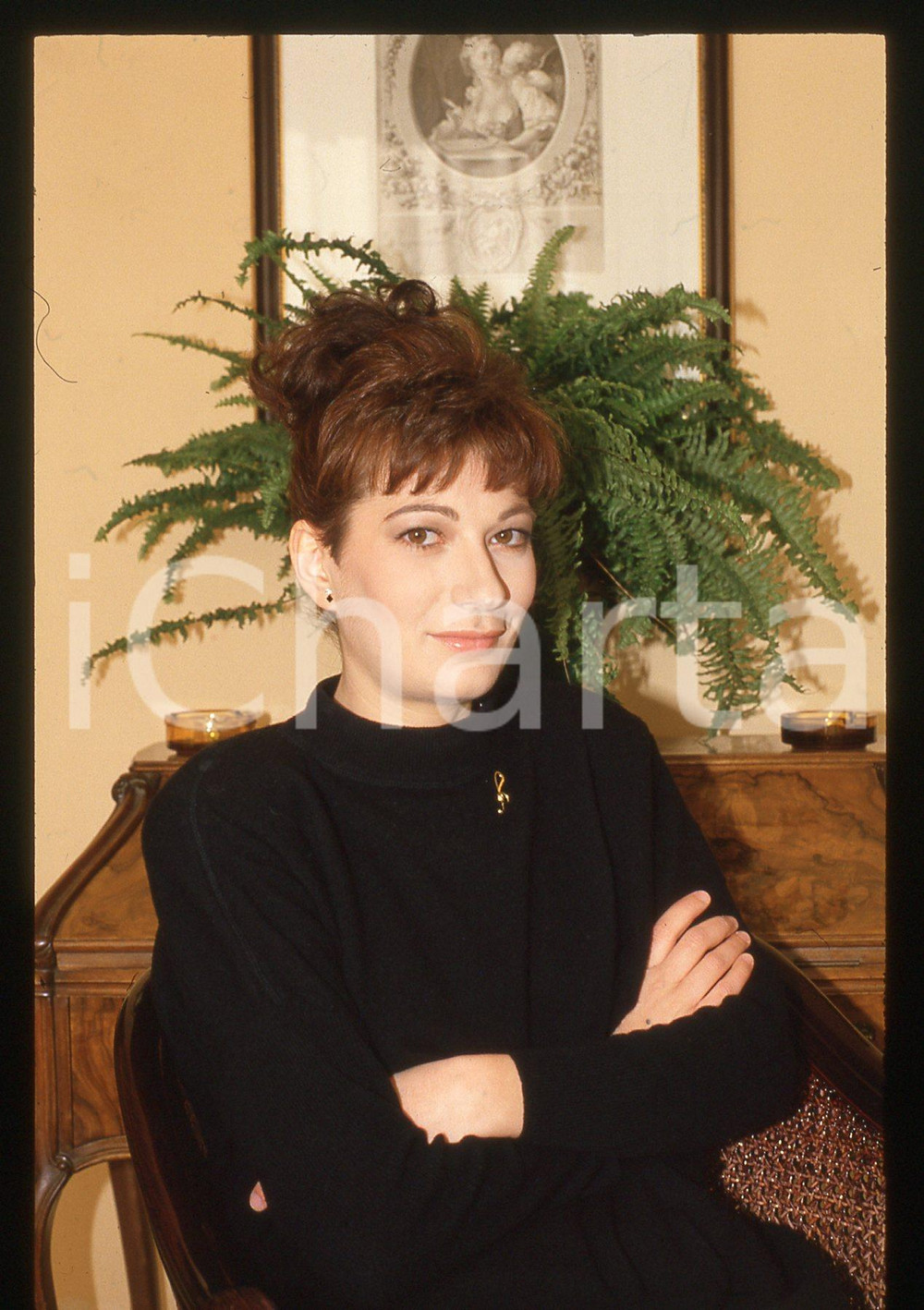 35mm vintage slide* 1990ca SANREMO Mariella NAVA ritratto della cantante (7)