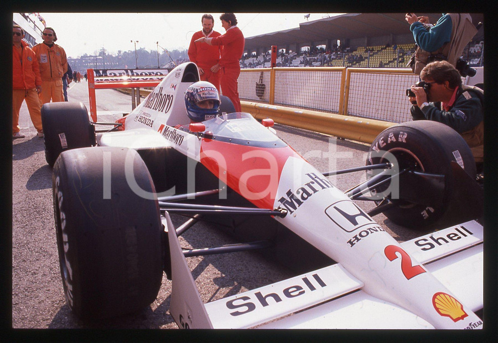35mm vintage slide* 1989 FORMULA 1 - Alain PROST su MCLAREN MP 4/5 (5)