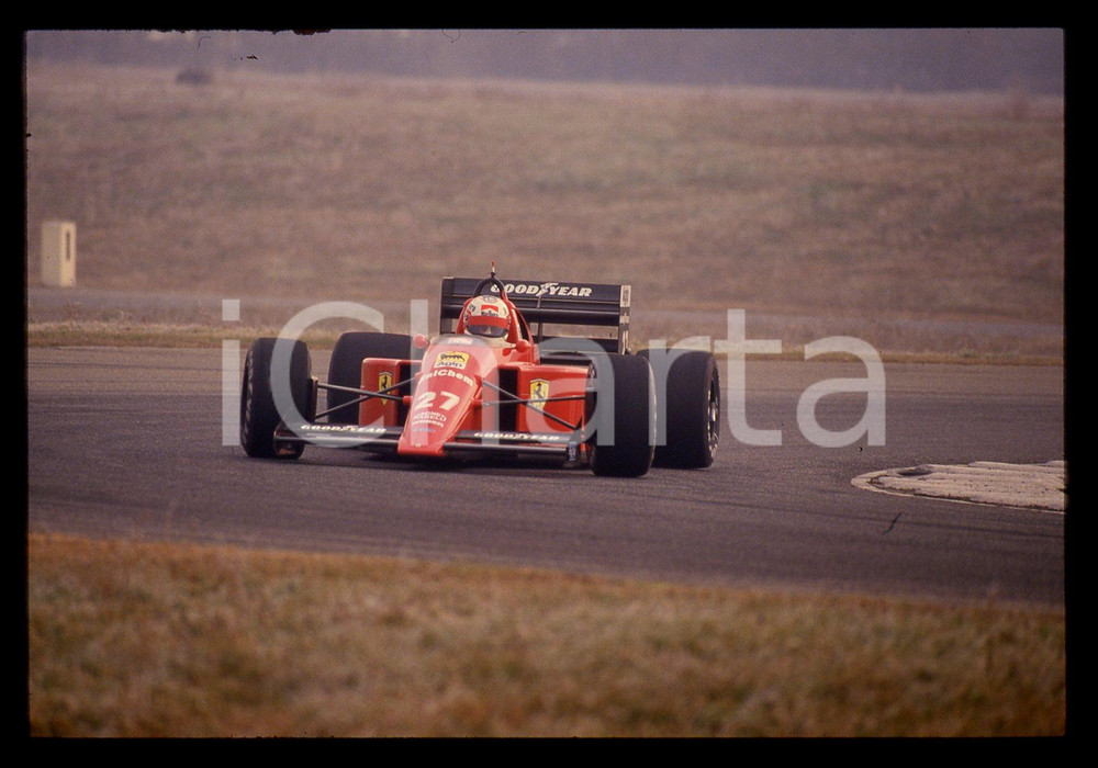35mm vintage slide*1989 FIORANO MODENESE Nigel MANSELL prova FERRARI 640 F1 (10)