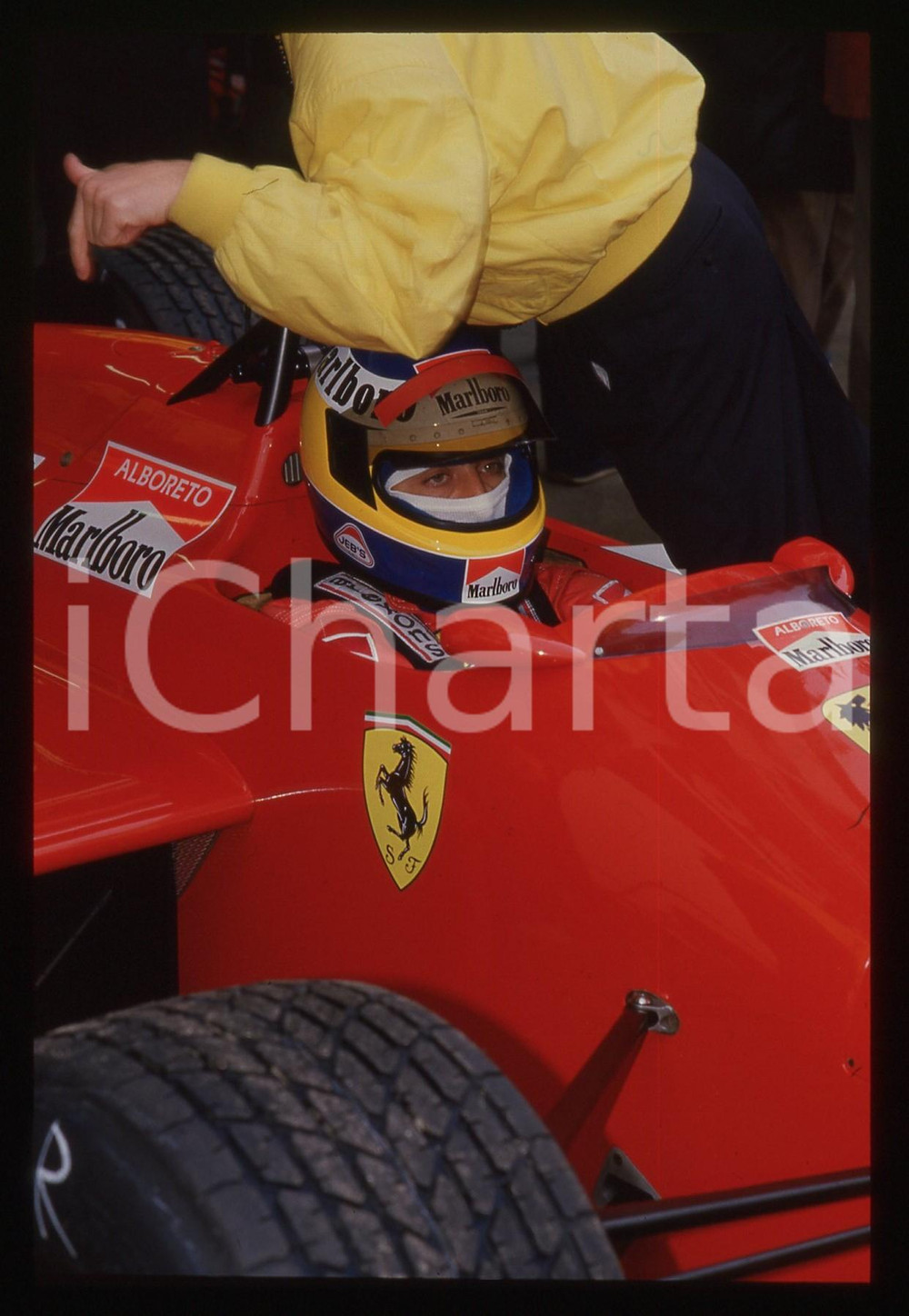 35mm vintage slide* 1988 IMOLA Michele ALBORETO sulla FERRARI F1-87/88C (11)