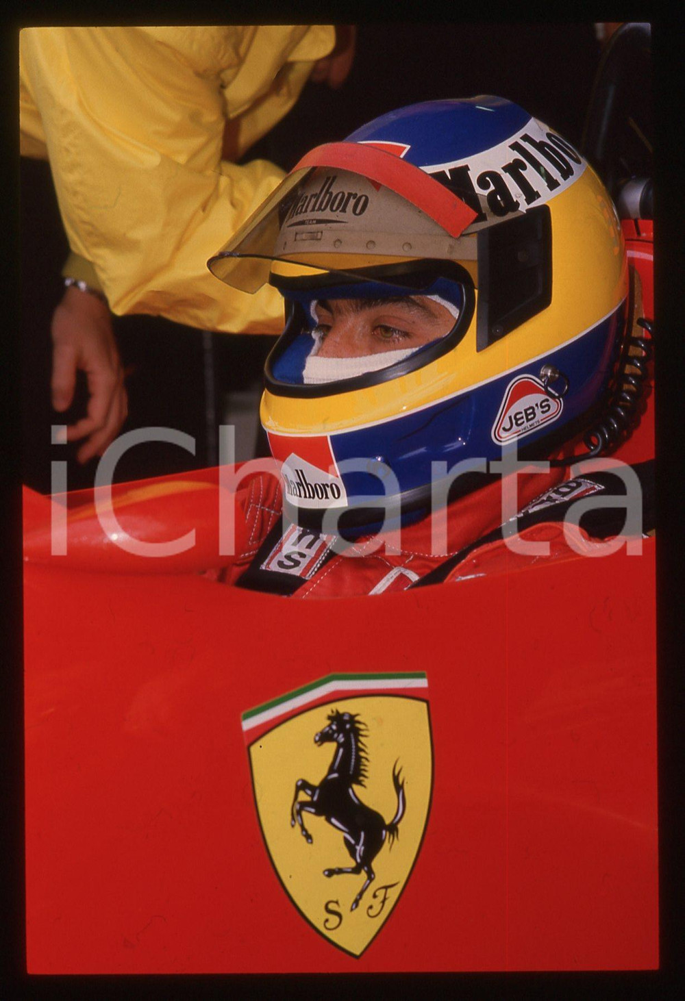 35mm vintage slide* 1988 IMOLA Michele ALBORETO sulla FERRARI F1-87/88C (18)