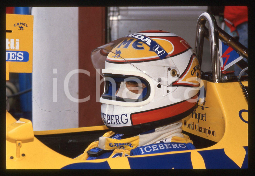 35mm vintage slide* 1988 FORMULA 1 - Nelson PIQUET a bordo della LOTUS 100T