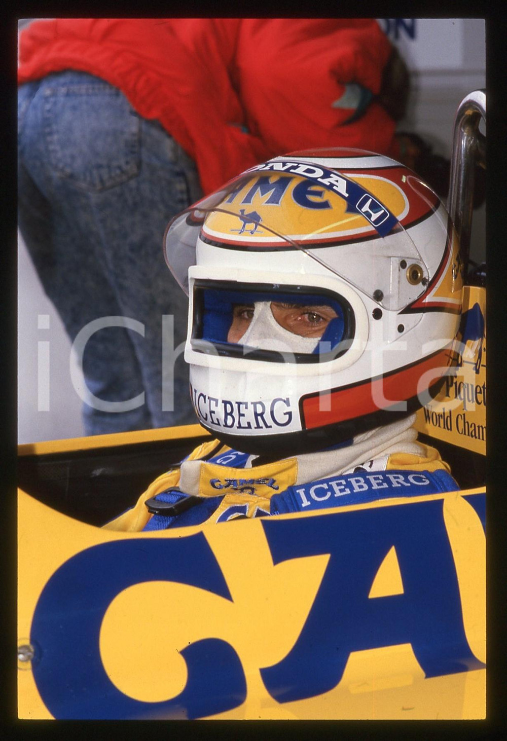 35mm vintage slide* 1988 FORMULA 1 - Nelson PIQUET a bordo della LOTUS 100T (4)