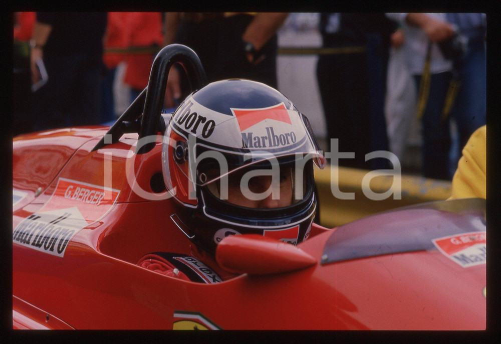 35mm vintage slide* 1988 MONZA Gerhard BERGER a bordo della FERRARI F1-87/88 (3)