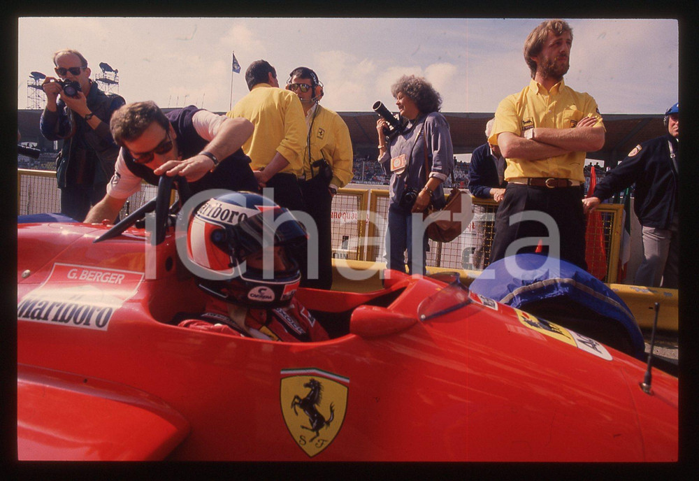35mm vintage slide* 1988 MONZA Gerhard BERGER a bordo della FERRARI F1-87/88 (4)