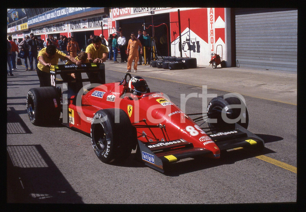 35mm vintage slide* 1988 MONZA Gerhard BERGER a bordo della FERRARI F1-87/88 (5)