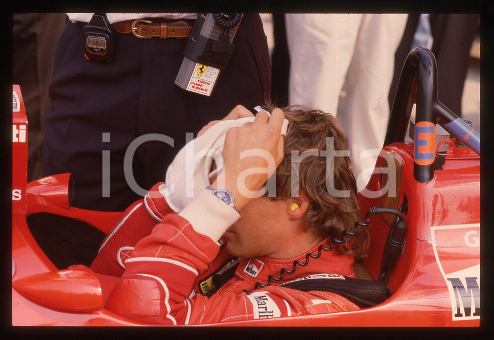 35mm vintage slide* 1988 FORMULA 1 - Gerhard BERGER sulla FERRARI F1-87/88C 