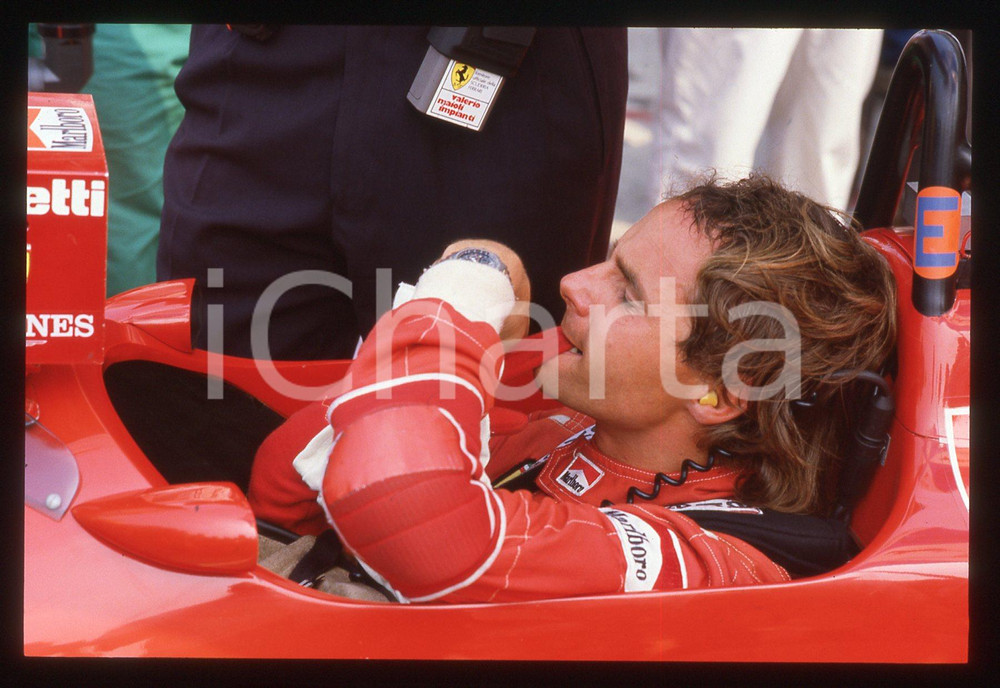 35mm vintage slide* 1988 FORMULA 1 - Gerhard BERGER sulla FERRARI F1-87/88C (3)