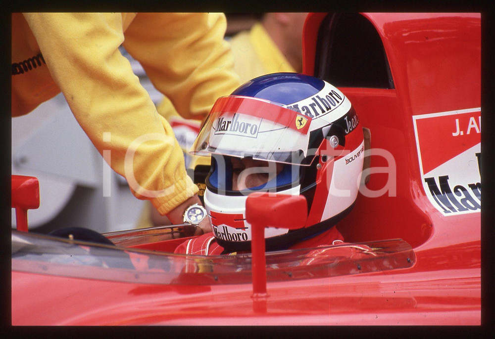 35mm vintage slide* 1991 FORMULA 1 - Jean ALESI a bordo della FERRARI 642/2/643