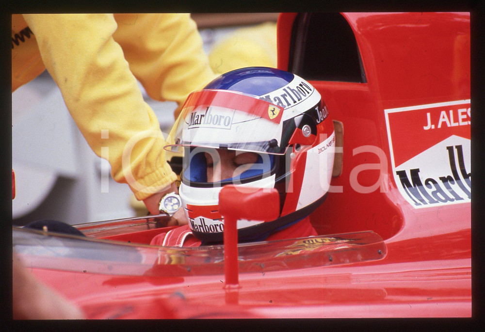 35mm vintage slide* 1991 FORMULA 1 Jean ALESI a bordo della FERRARI 642/2/643