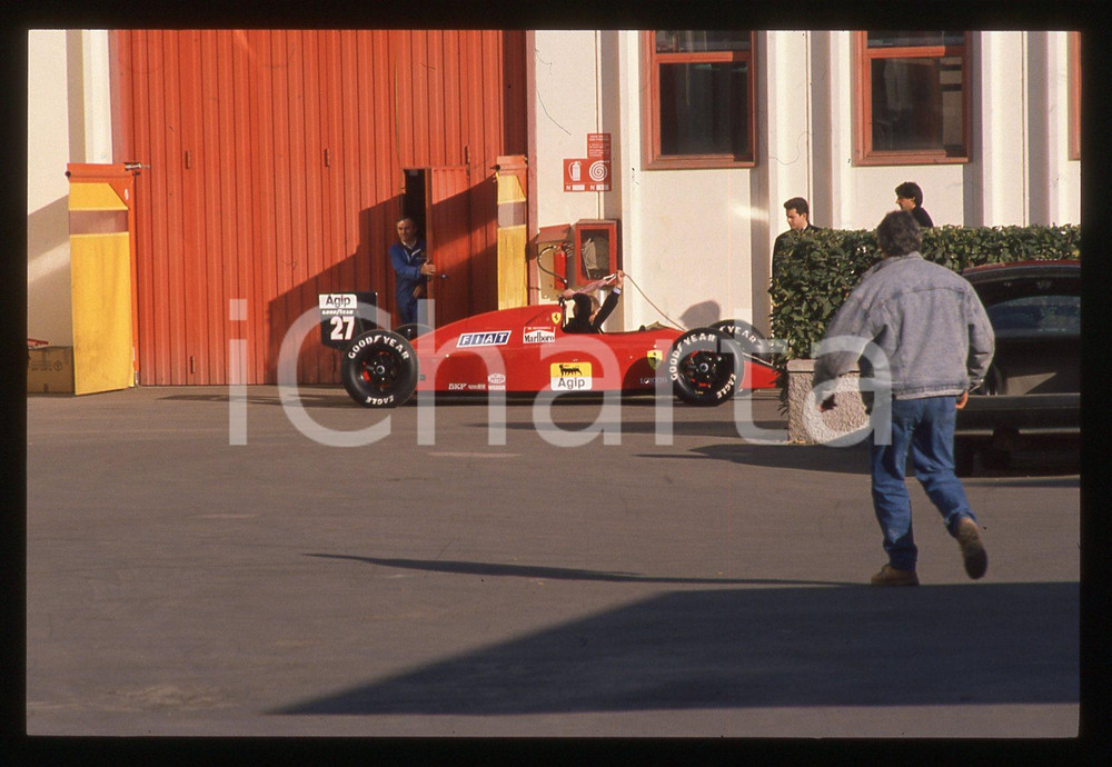 35mm vintage slide* 1989 FIORANO MODENESE - FERRARI 640 F1 di Nigel MANSELL 