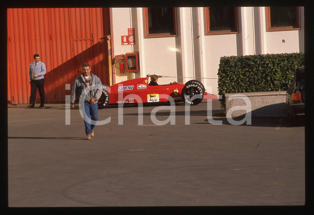 35mm vintage slide* 1989 FIORANO MODENESE - FERRARI 640 F1 di Nigel MANSELL (2)