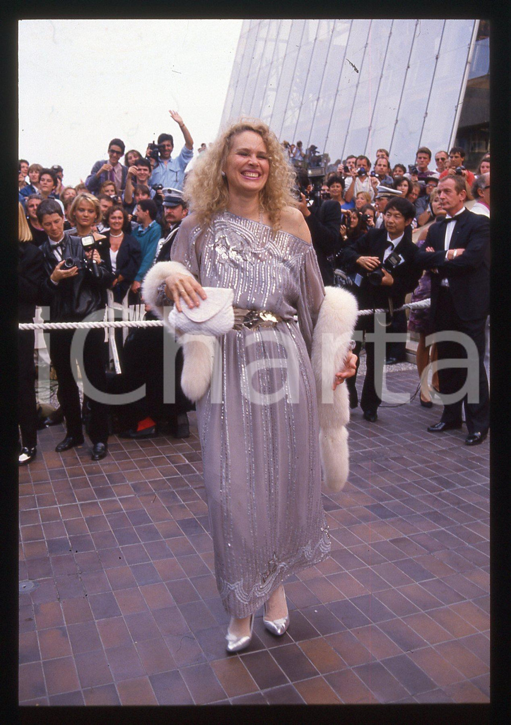 Fotografia d'epoca originale 35mm vintage slide* 1990ca CINEMA -CANNES Karen BLACK ritratto dell'attrice 1