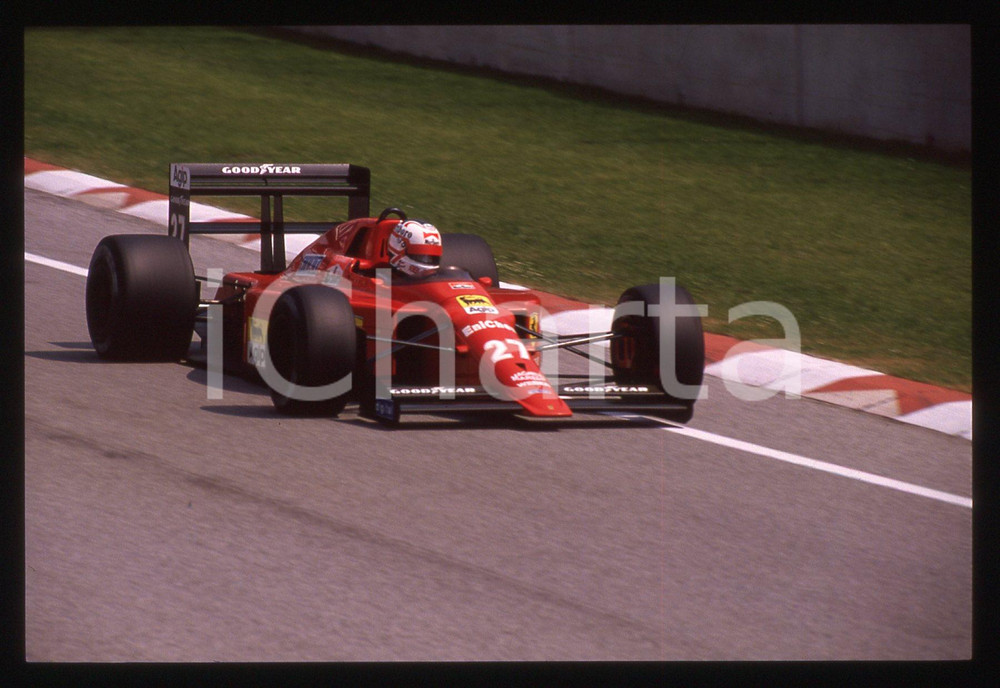 Fotografia d'epoca originale 35mm vintage slide* 1989 FORMULA 1 - Nigel MANSELL su FERRARI 640 F1 (3) 1