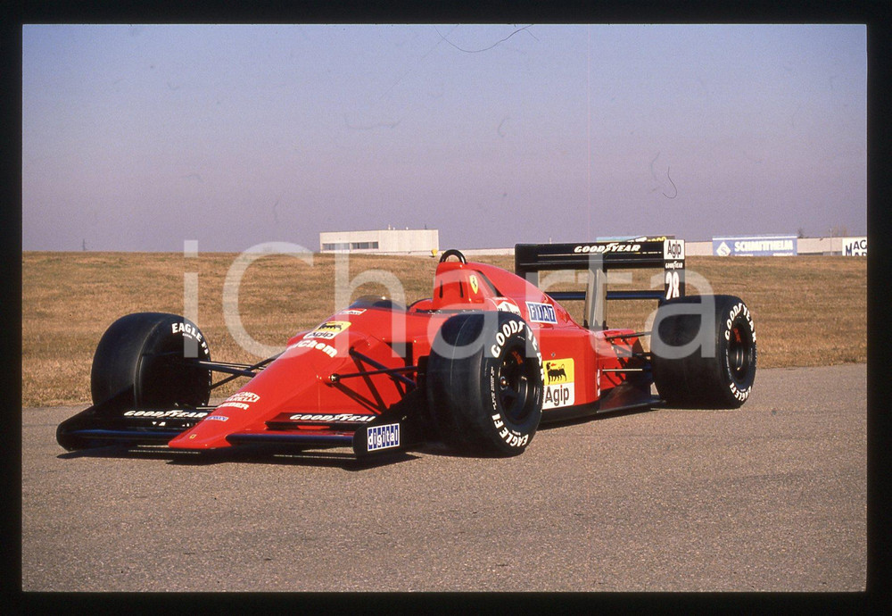 Fotografia d'epoca originale 35mm vintage slide* 1989 FIORANO Modenese FERRARI 640 F1 di Gerhard BERGER (12) 1