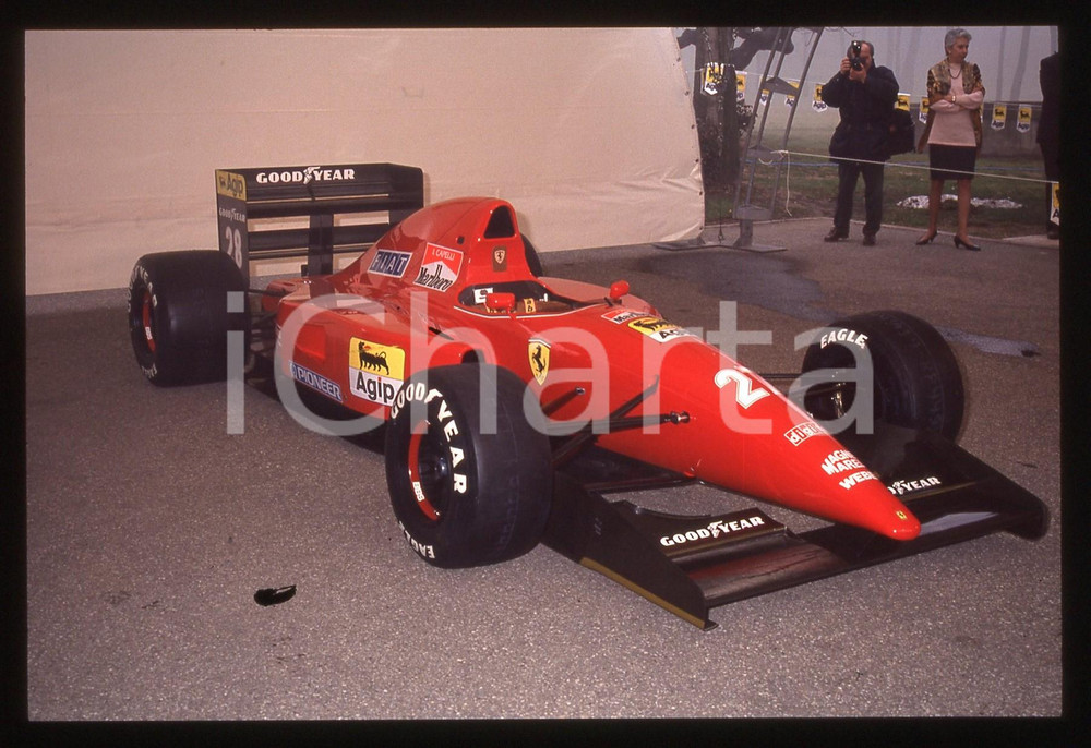 35mm vintage slide* 1992 FIORANO Modenese - F1 FERRARI F92A di Ivan CAPELLI (2)