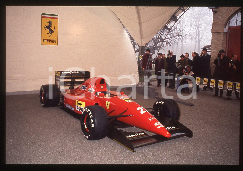 Fotografia d'epoca originale 35mm vintage slide* 1992 FIORANO Modenese - F1 FERRARI F92A di Ivan CAPELLI (3) 1
