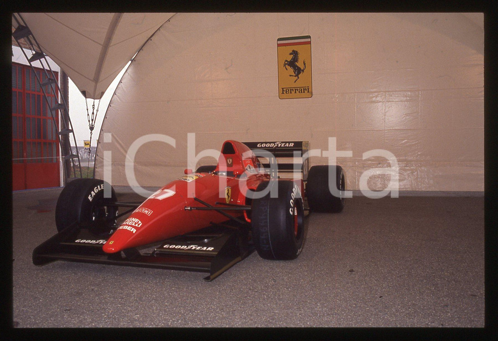 35mm vintage slide* 1992 FIORANO Modenese - F1 FERRARI F92A di Jean ALESI (2)