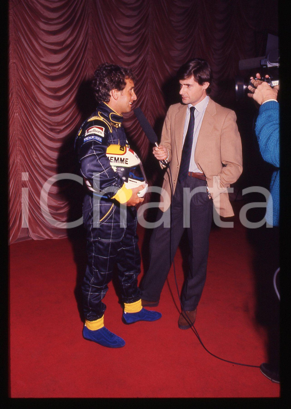 35mm vintage slide* 1991 F1 Pierluigi MARTINI pilota scuderia MINARDI Team