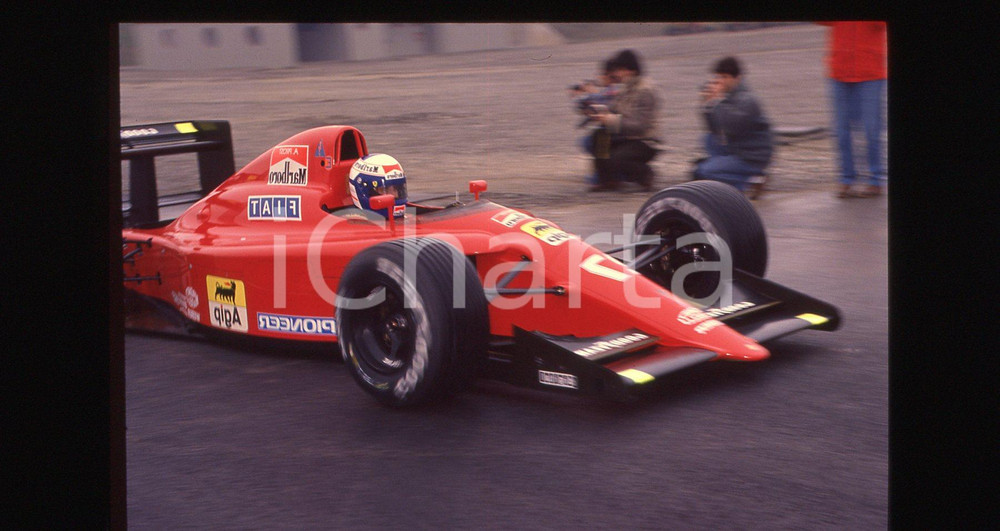 35mm vintage slide* 1991 FORMULA 1 -  FERRARI 642 di Alain PROST presentazione