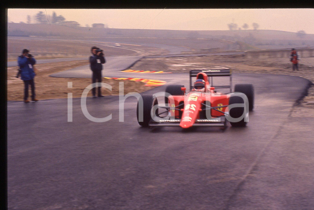 35mm vintage slide* 1991 FIORANO Modenese - F1 Jean ALESI su FERRARI 642