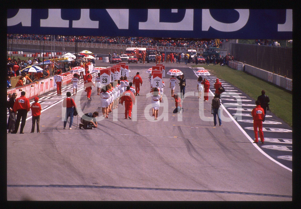 35mm vintage slide* 1989 IMOLA - FORMULA 1 Grid Girls Gran Premio di SAN MARINO